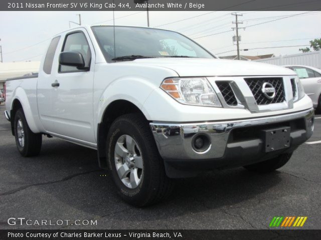 2011 Nissan Frontier SV V6 King Cab 4x4 in Avalanche White