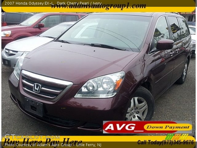 2007 Honda Odyssey EX-L in Dark Cherry Pearl
