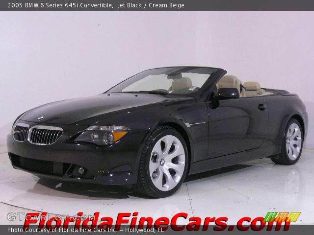 2005 BMW 6 Series 645i Convertible in Jet Black