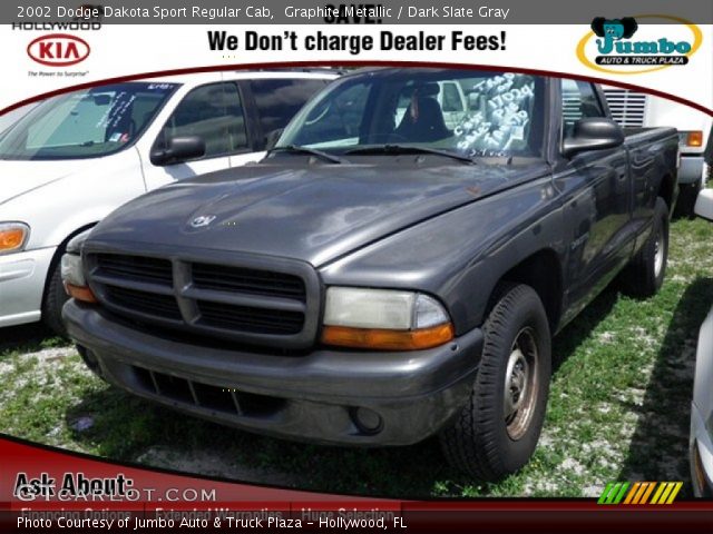 2002 Dodge Dakota Sport Regular Cab in Graphite Metallic