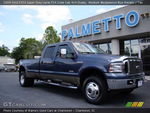 2006 Ford F350 Super Duty Lariat FX4 Crew Cab 4x4 Dually in Medium Wedgewood Blue Metallic