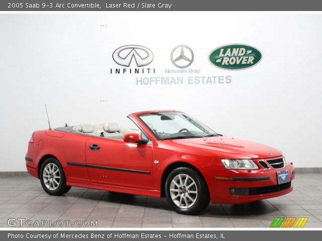 2005 Saab 9-3 Arc Convertible in Laser Red