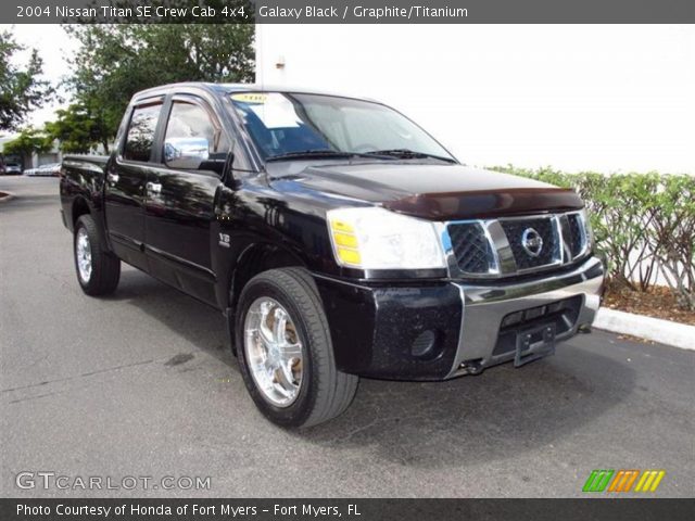 2004 Nissan Titan SE Crew Cab 4x4 in Galaxy Black