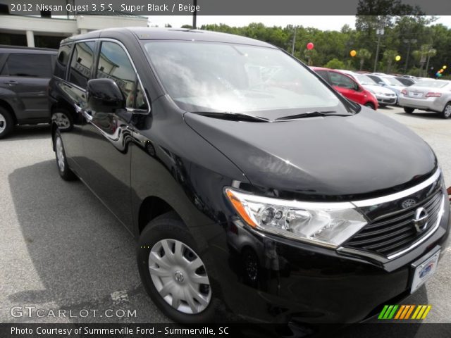 2012 Nissan Quest 3.5 S in Super Black