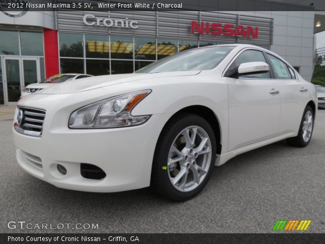 2012 Nissan Maxima 3.5 SV in Winter Frost White