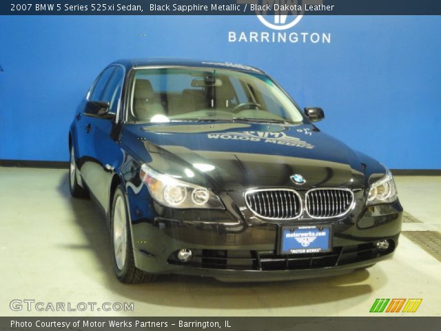 2007 BMW 5 Series 525xi Sedan in Black Sapphire Metallic
