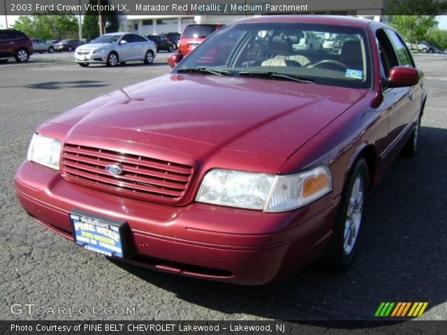 2003 Ford Crown Victoria LX in Matador Red Metallic