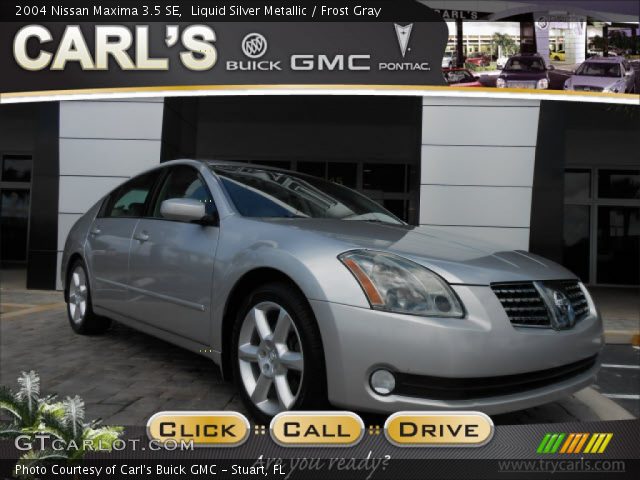 2004 Nissan Maxima 3.5 SE in Liquid Silver Metallic