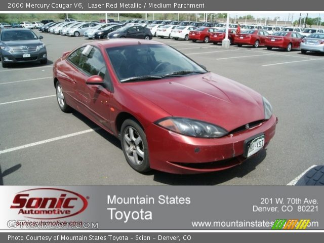 2000 Mercury Cougar V6 in Laser Red Metallic