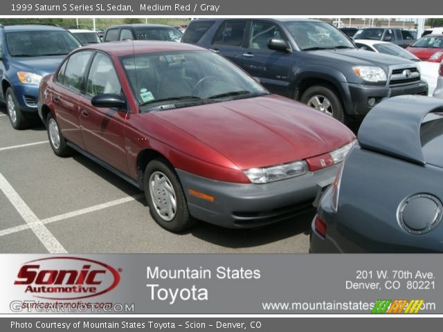 1999 Saturn S Series SL Sedan in Medium Red