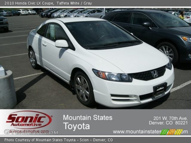 2010 Honda Civic LX Coupe in Taffeta White