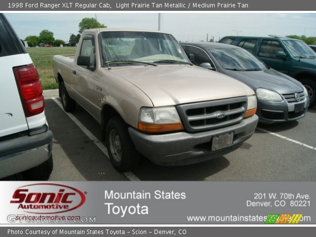 1998 Ford Ranger XLT Regular Cab in Light Prairie Tan Metallic