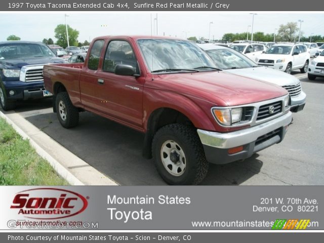 1997 Toyota Tacoma Extended Cab 4x4 in Sunfire Red Pearl Metallic