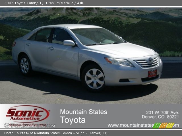 2007 Toyota Camry LE in Titanium Metallic