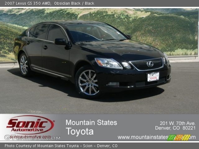 2007 Lexus GS 350 AWD in Obsidian Black