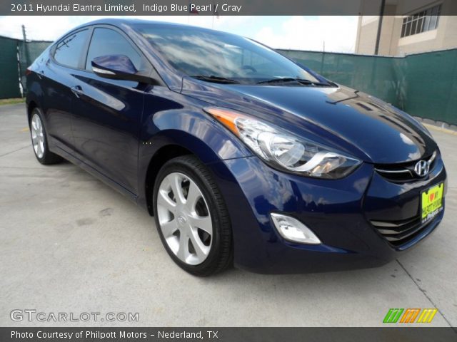 2011 Hyundai Elantra Limited in Indigo Blue Pearl