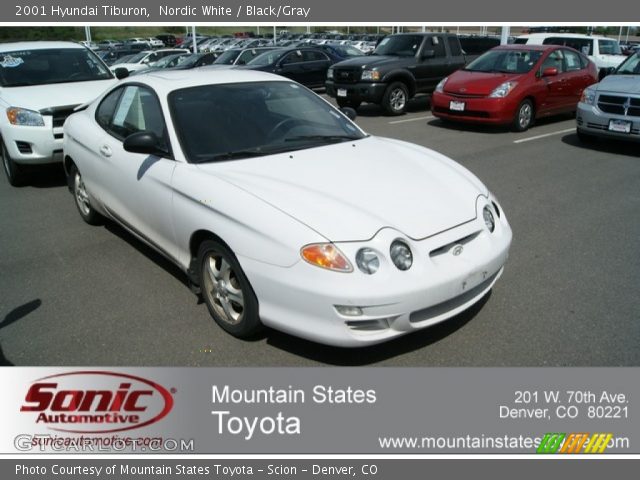 2001 Hyundai Tiburon  in Nordic White