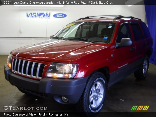 2004 Jeep Grand Cherokee Laredo 4x4 in Inferno Red Pearl