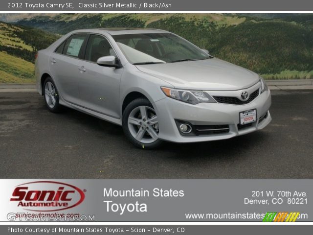 2012 Toyota Camry SE in Classic Silver Metallic