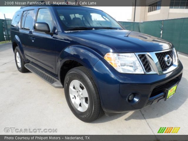 2008 Nissan Pathfinder LE in Majestic Blue