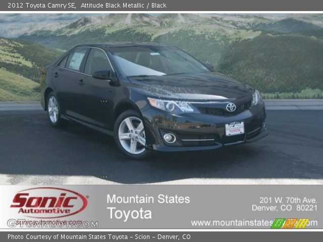 2012 Toyota Camry SE in Attitude Black Metallic