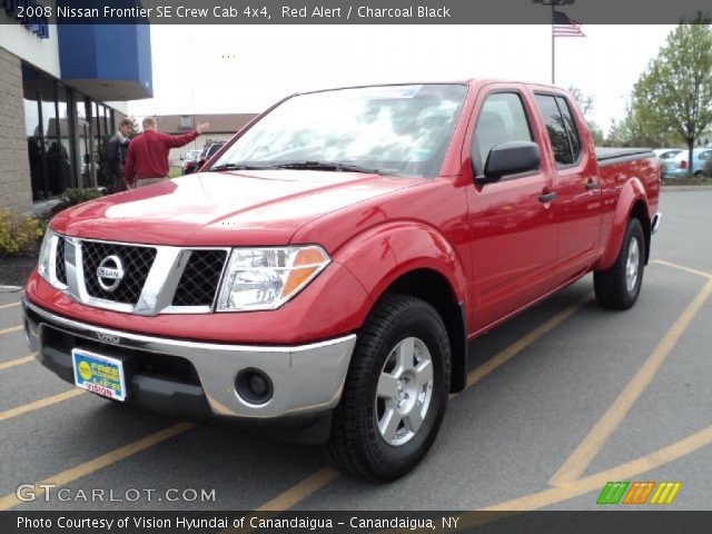 2008 Nissan Frontier SE Crew Cab 4x4 in Red Alert