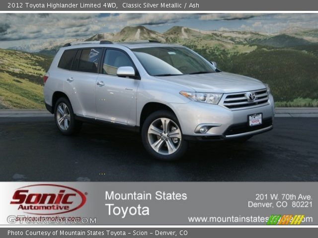 2012 Toyota Highlander Limited 4WD in Classic Silver Metallic