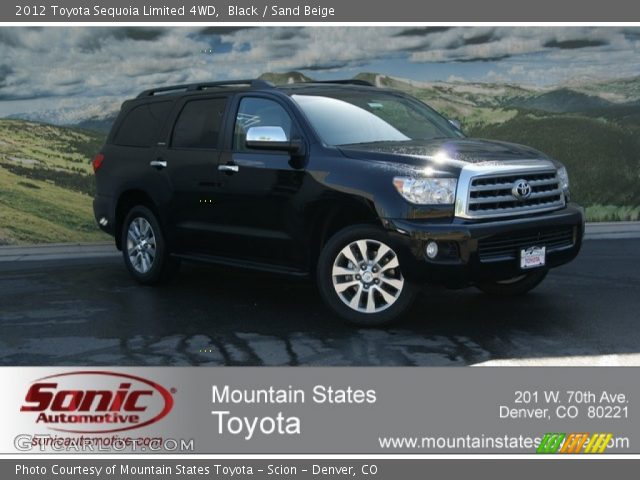 2012 Toyota Sequoia Limited 4WD in Black