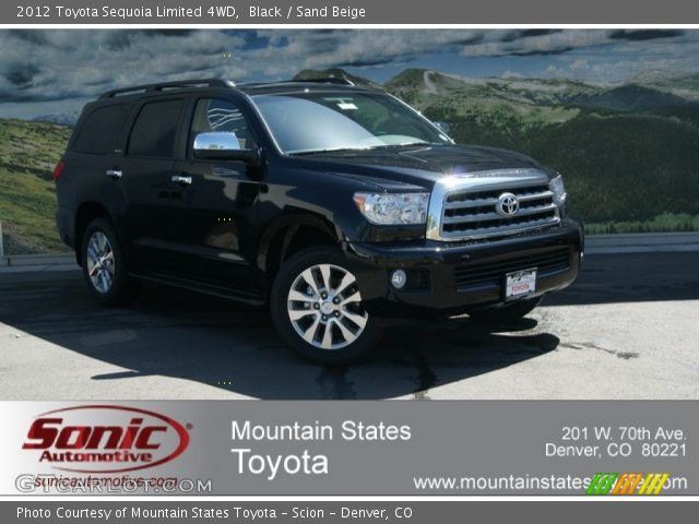 2012 Toyota Sequoia Limited 4WD in Black