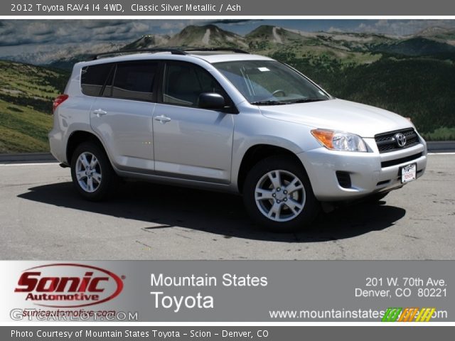 2012 Toyota RAV4 I4 4WD in Classic Silver Metallic