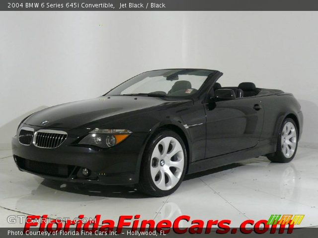 2004 BMW 6 Series 645i Convertible in Jet Black