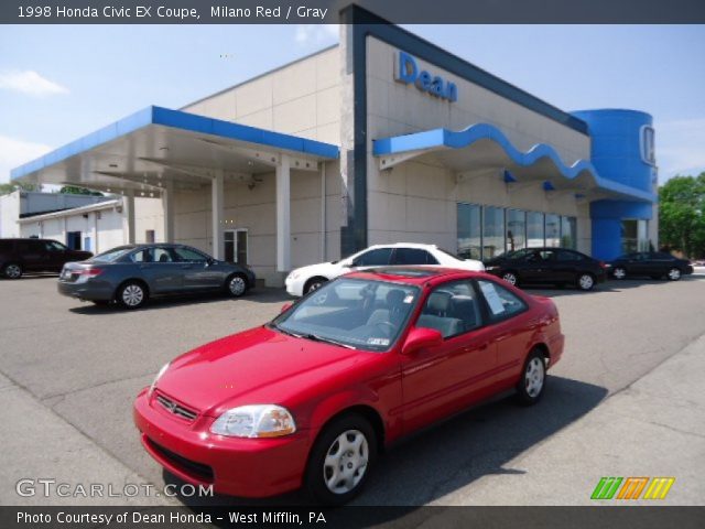 1998 Honda Civic EX Coupe in Milano Red