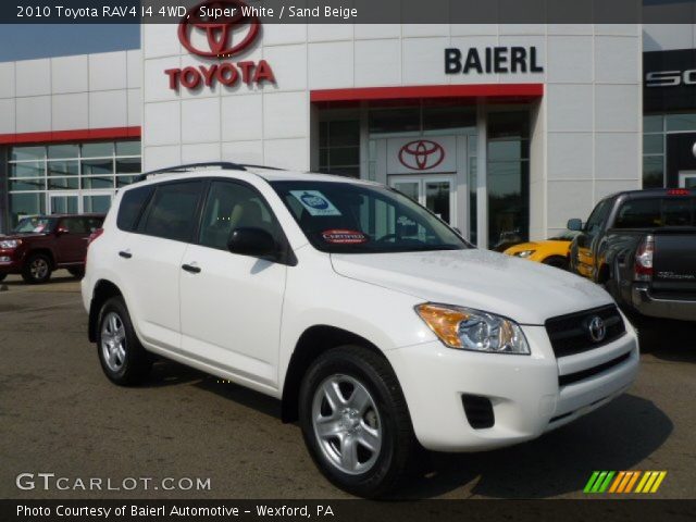 2010 Toyota RAV4 I4 4WD in Super White