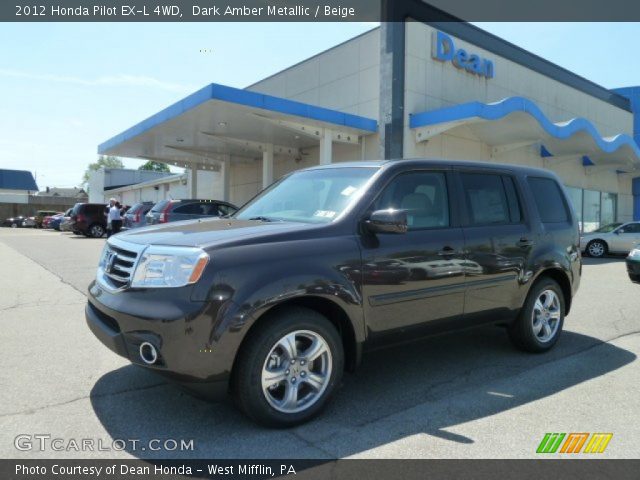 2012 Honda Pilot EX-L 4WD in Dark Amber Metallic