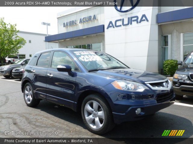 2009 Acura RDX SH-AWD Technology in Royal Blue Pearl