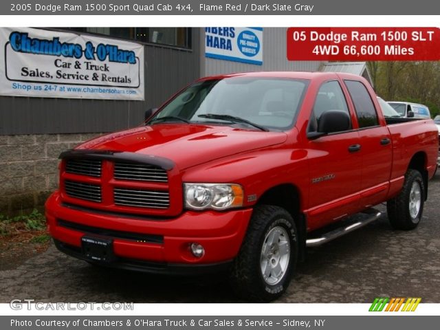 2005 Dodge Ram 1500 Sport Quad Cab 4x4 in Flame Red
