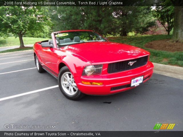 2008 Ford Mustang V6 Deluxe Convertible in Torch Red