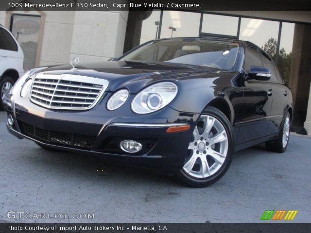 2009 Mercedes-Benz E 350 Sedan in Capri Blue Metallic