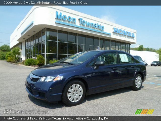 2009 Honda Civic DX-VP Sedan in Royal Blue Pearl