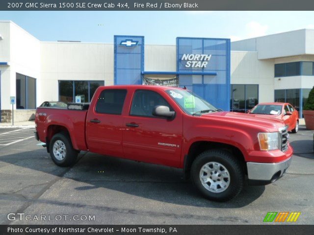 2007 GMC Sierra 1500 SLE Crew Cab 4x4 in Fire Red
