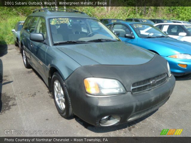 2001 Subaru Outback Wagon in Wintergreen Metallic