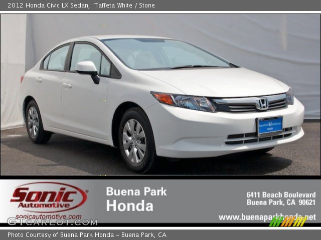 2012 Honda Civic LX Sedan in Taffeta White