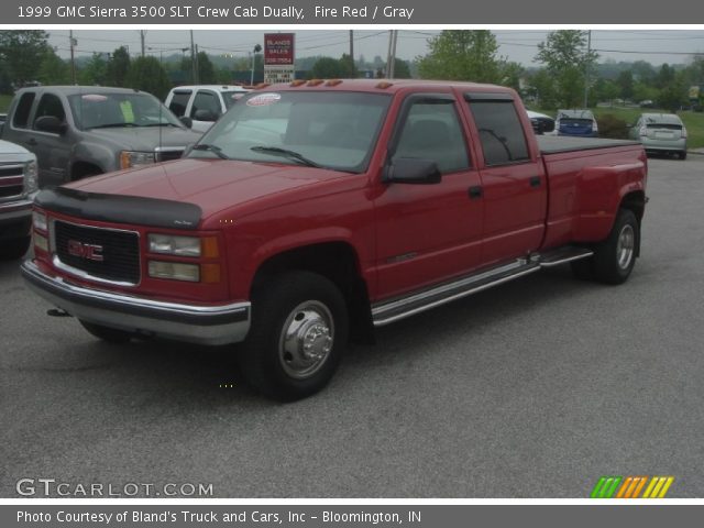 1999 GMC Sierra 3500 SLT Crew Cab Dually in Fire Red