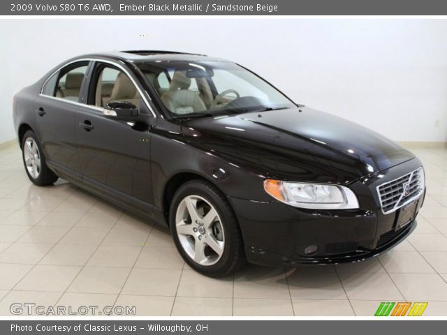 2009 Volvo S80 T6 AWD in Ember Black Metallic