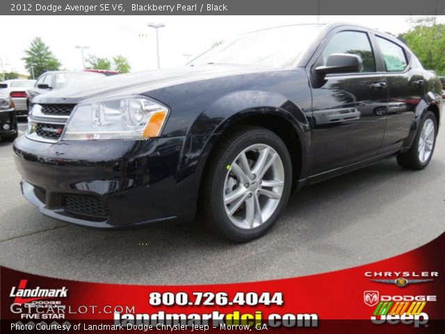 2012 Dodge Avenger SE V6 in Blackberry Pearl