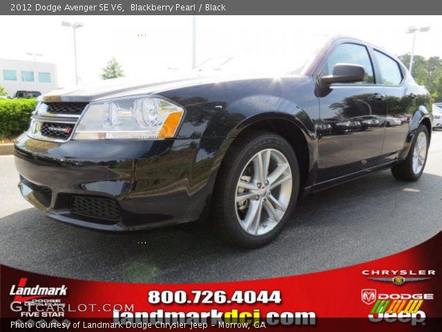 2012 Dodge Avenger SE V6 in Blackberry Pearl