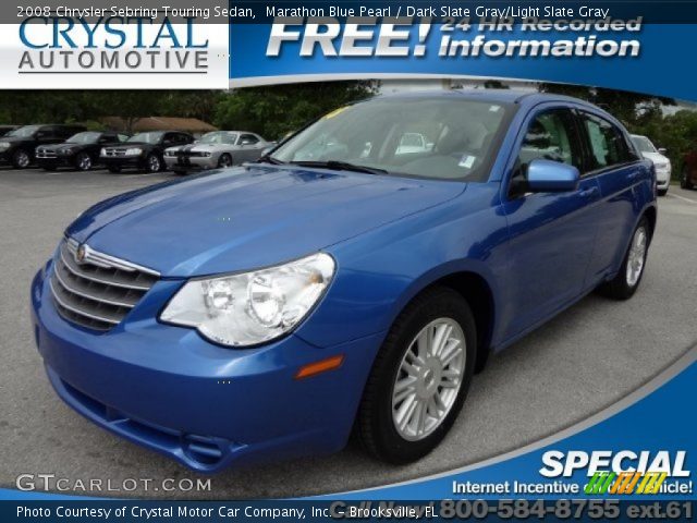 2008 Chrysler Sebring Touring Sedan in Marathon Blue Pearl
