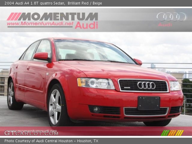 2004 Audi A4 1.8T quattro Sedan in Brilliant Red