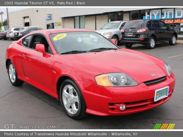 2003 Hyundai Tiburon GT V6 in Rally Red