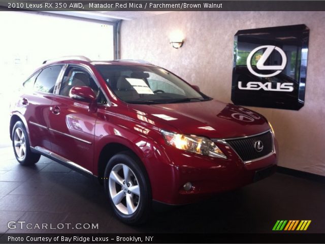 2010 Lexus RX 350 AWD in Matador Red Mica